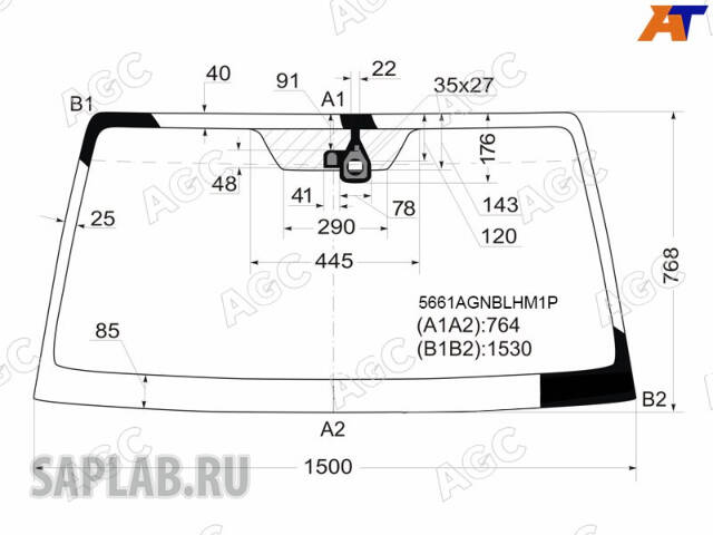 Купить AGC AUTOMOTIVE 5661AGNBLHM1P MITSUBISHI PAJERO IV 2007- СТЕКЛО ВЕТРОВОЕ ЗЕЛЕНОЕ/ГОЛУБАЯ ПОЛОСА -С ОБОГРЕВОМ-ДАТЧИК (СВЕТА И/ИЛИ ДОЖДЯ)-ИЗМЕНЕНИЕ ШЕЛКОГРАФИИ