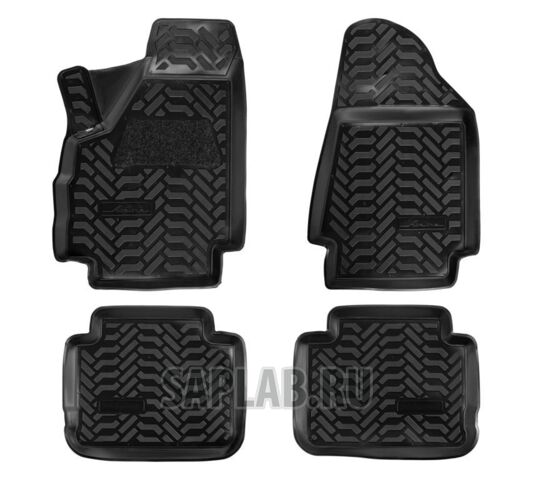 Купить AIRLINE ACMPS14 Ковры в салон (3D с подпятником) ВАЗ Нива (3 дв.) (Lada 4x4) компл. 4 шт., высокий борт, полимерные, черные