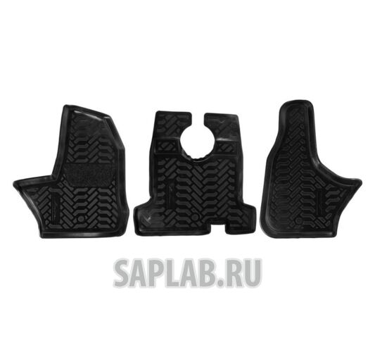 Купить AIRLINE ACMPS19 Ковры в салон передние (3D с подпятником) ГАЗон Next (2014-) компл. 3 шт., высокий борт, полимерные, черные