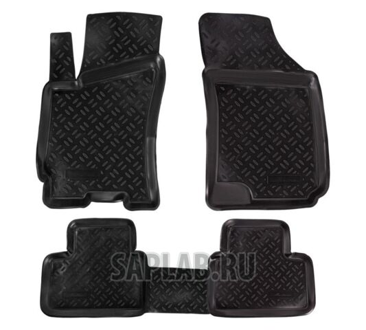 Купить AIRLINE ACMPS22 Ковры в салон Chevrolet Lanos (1997-2009)/ЗАЗ Chance, компл. 4 шт., высокий борт, полимерные, черные