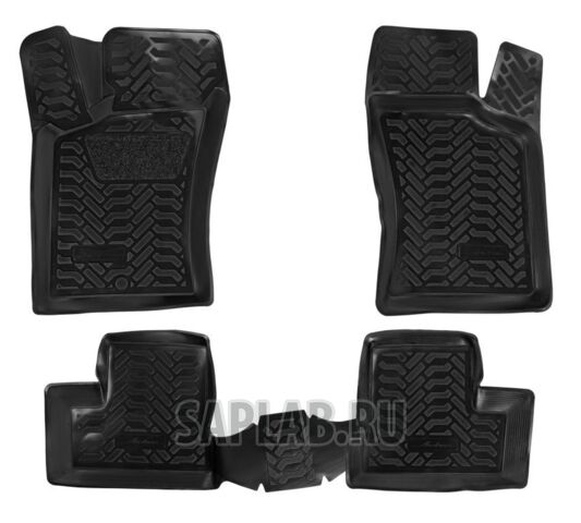 Купить AIRLINE ACMPS23 Ковры в салон (3D с подпятником) Daewoo Nexia (1995-2007, 2008-) компл. 4 шт., высокий борт, полимерные, черные