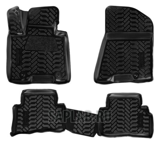 Купить AIRLINE ACMPS43 Ковры в салон (3D с подпятником) Kia Sportage IV (2016-) компл. 4 шт., высокий борт, полимерные, черные