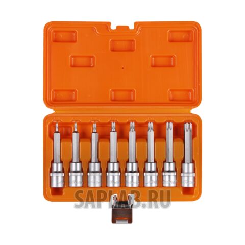 Купить AIRLINE ATBS32 Набор головок 1/2 дюйма DR со вставками TORX T20-T60 длиной 100мм 8 предметов в кейсе