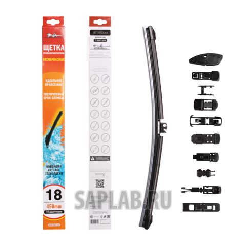 Купить AIRLINE AWBBK450 Дворник AIRLANE бескаркасный 18` (450 мм)