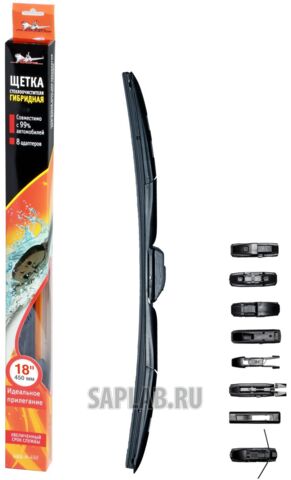 Купить AIRLINE AWBH450 Щетка стеклоочистителя 450 мм (18) гибридная AIRLINE