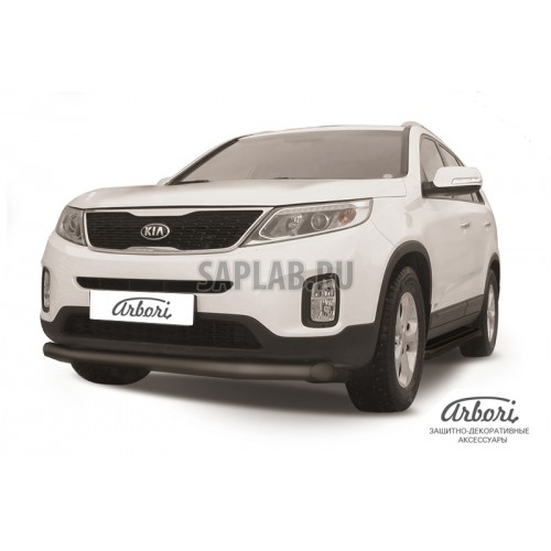 Купить ARBORI AFZDAKS1302B Защита переднего бампера Arbori d76 черная KIA SORENTO 2013-2014