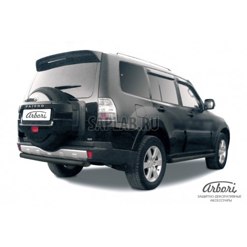 Купить ARBORI AFZDAMPJ17B Защита заднего бампера Arbori d76 короткая черная MITSUBISHI PAJERO IV 2006-