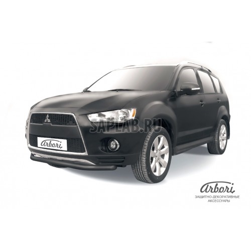 Купить ARBORI AFZDAMXL106B Защита переднего бампера Arbori d57 черная MITSUBISHI OUTLANDER XL NEW 2010-2012