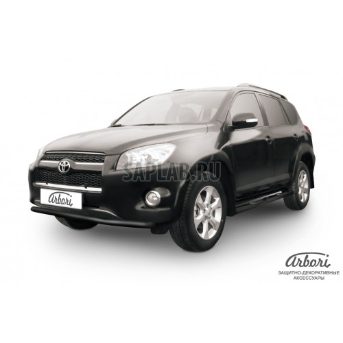 Купить ARBORI AFZDATR409L12B Защита переднего бампера Arbori d57 черная TOYOTA RAV-4 L 2009-2010