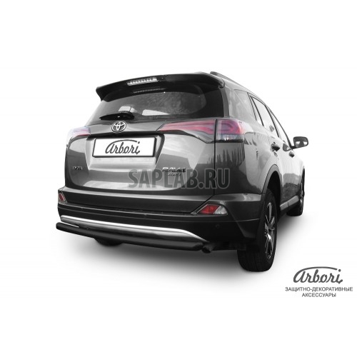 Купить ARBORI AFZDATR41510B Защита заднего бампера Arbori d57 радиусная черная TOYOTA RAV-4 2015-