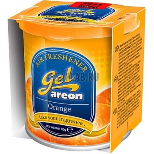 Купить AREON 704052903 Ароматизатор воздуха на панель приборов AREON GEL CAN Orange жестяная банка