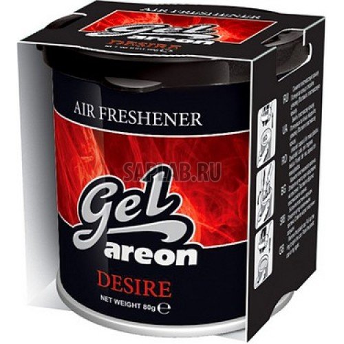 Купить AREON 704052904 Ароматизатор воздуха на панель приборов AREON GEL CAN Desire жестяная банка