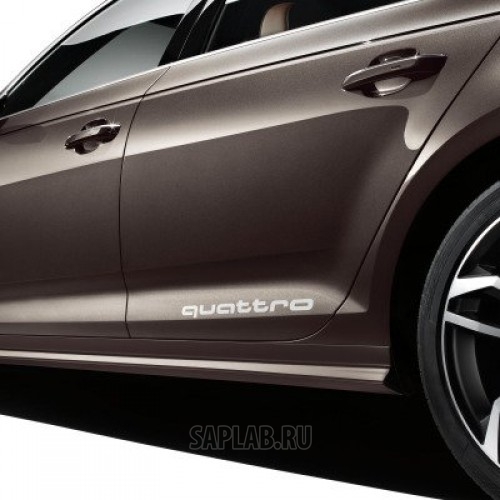 Купить Audi 4G0064317AZ7G Комплект из двух наклеек Audi quattro Sticker Set - Silver 2017