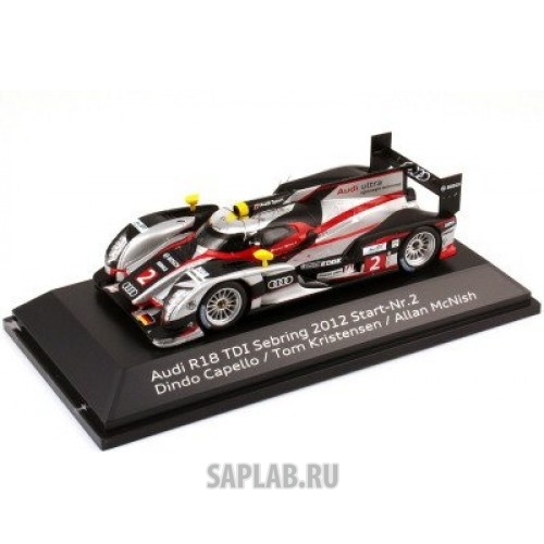 Купить Audi 5021200223 Модель автомобиля Audi R18 TDI Sebring 2012 Start No. 2, Scale 1:43, артикул 5021200223