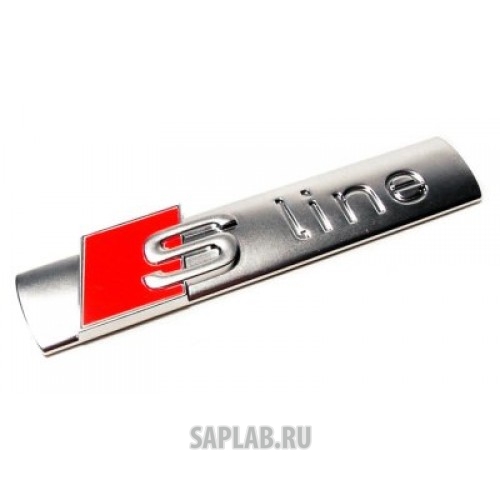 Купить Audi 8N0853601A Металлический шильдик на кузов автомобиля Audi S line Metall Badge, артикул 8N0853601A