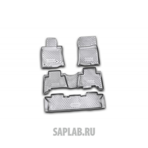 Купить AUTOFAMILY NLC4827210 Коврики в салон TOYOTA Land Cruiser Prado 12/2009-2013, 5 шт., 7 мест (полиуретан)