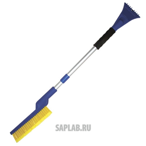 Купить AUTOVIRAZH AV2140 Щетка со скребком телескопическая для удаления снега и льда с мягкой ручкой 87-117 см