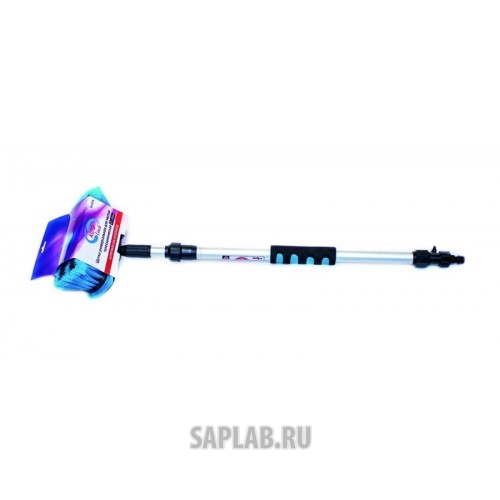 Купить AUTOVIRAZH AV2176 Щетка для мытья автомобиля телескопическая (L 65-100 см, d 18-22 мм) с переходником