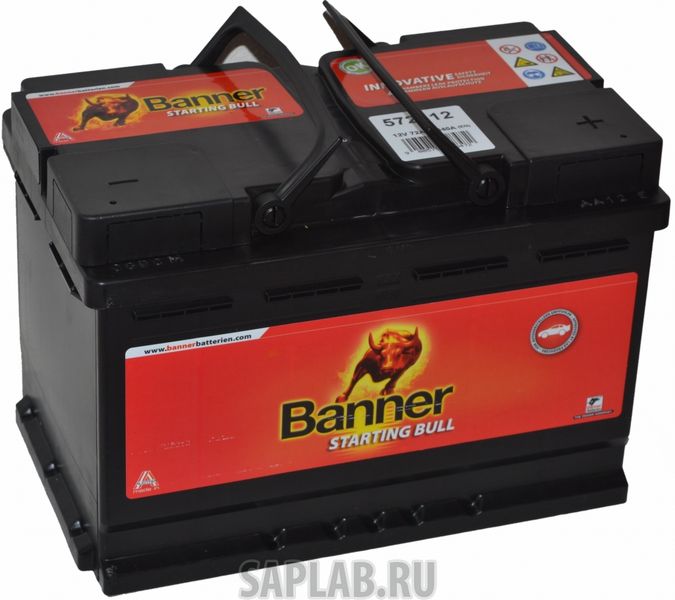 Купить BANNER 6СТ7257212 Аккумулятор BANNER Starting Bull 72А/ч обратная полярность