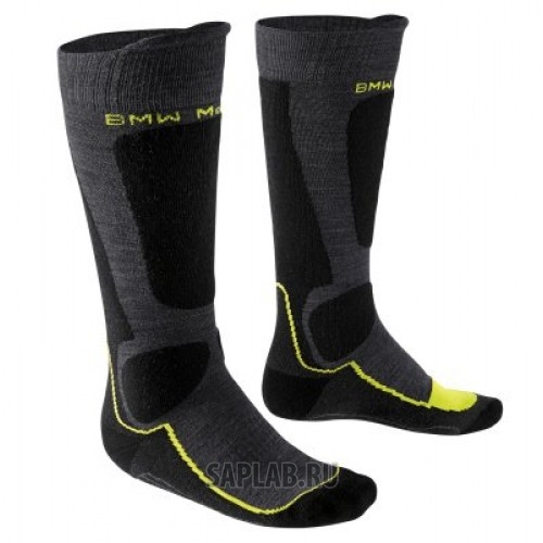 Купить BMW 76248553613 Термоноски BMW Motorrad Thermo functional sock, Anthracite/Yellow/Dark Gray, артикул 76248553613