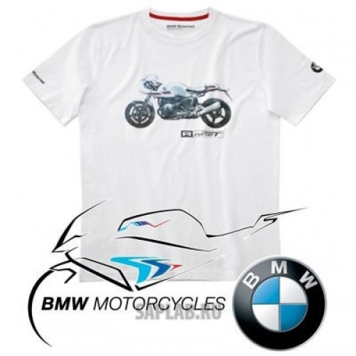 Купить BMW 76618392243 Мужская футболка BMW Motorrad T-shirt Men, R nineT Racer, White