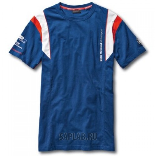 Купить BMW 76628560950 Мужская футболка BMW Motorrad Motorsport T-Shirt, for Men, Blue, артикул 76628560950