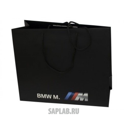 Купить BMW 81852208348 Бумажный подарочный пакет BMW M Paper Bag, L-size, артикул 81852208348