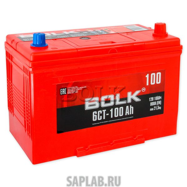 Купить BOLK ABJ1000 Аккумулятор BOLK ASIA 100 А/ч обратная R+ EN800 А 304x173x220 ABJ 1000