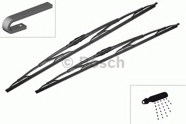Купить BOSCH 3397005800 BOSCH Комплект стеклоочистителей Twin 550/550mm (405)