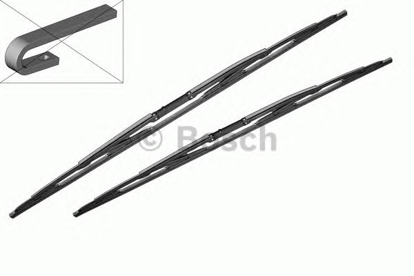 Купить BOSCH 3397005808 BOSCH Комплект стеклоочистителей Twin 650/650mm (808)