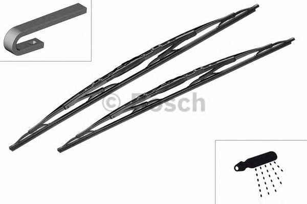 Купить BOSCH 3397118205 BOSCH Комплект Twin со спойлером 700/650mm (703 S)