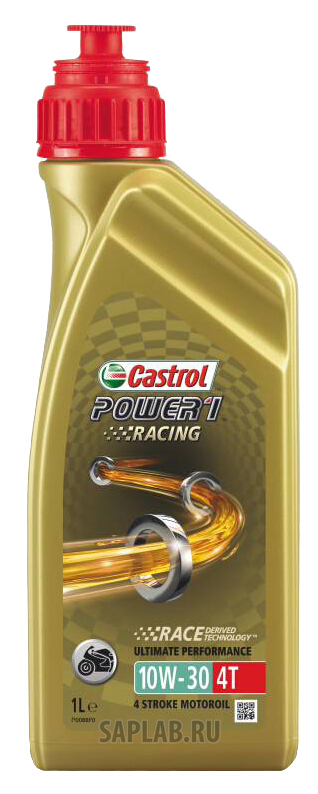 Купить CASTROL 15A0BE Моторное масло Castrol Power 1 Racing 4T 10W-30 1л