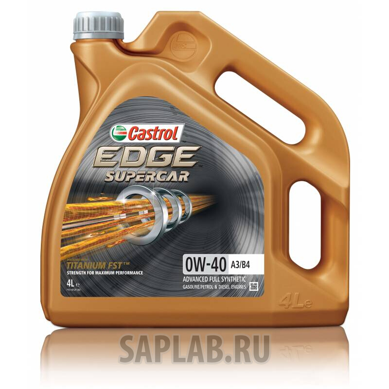 Купить CASTROL 15B6BF Моторное масло Castrol Edge Supercar 0W-40 4л