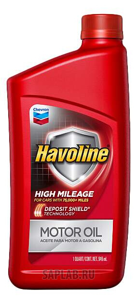 Купить CHEVRON 223681482 Моторное масло Chevron Havoline High Mileage 5W-30 0,946л