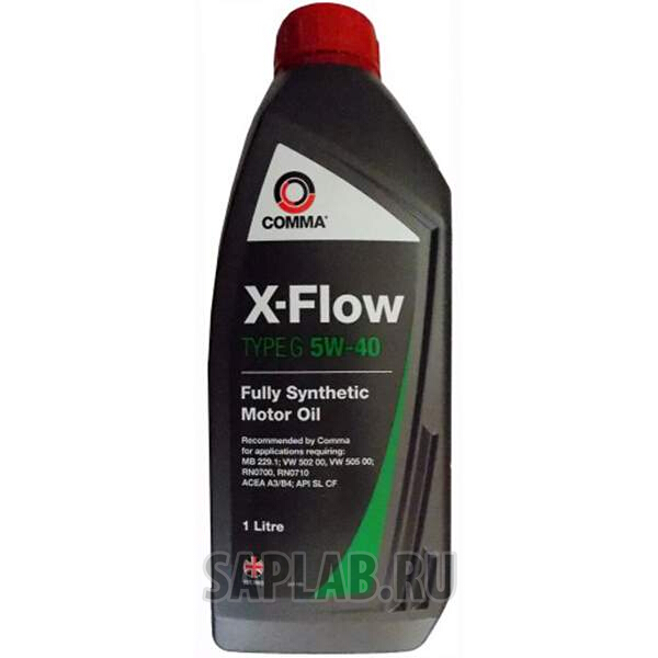 Купить COMMA XFG1L Моторное масло Comma x-Flow type g 5W-40 1л