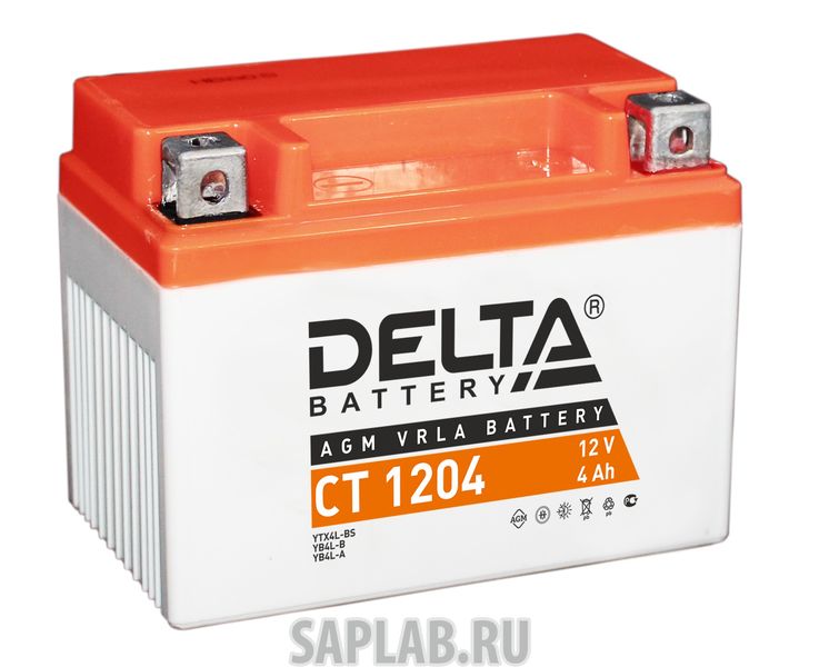 Купить DELTA CT1204 Аккумулятор автомобильный Delta CT 1204 4 Ач