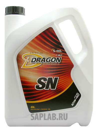 Купить DRAGON DSN10W4006 Моторное масло Dragon SN 10W-40 6л