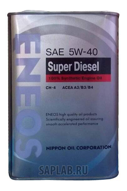 Купить ENEOS 8801252021674 Моторное масло Eneos Super Diesel Synthetic SAE 5W-40 0,946л
