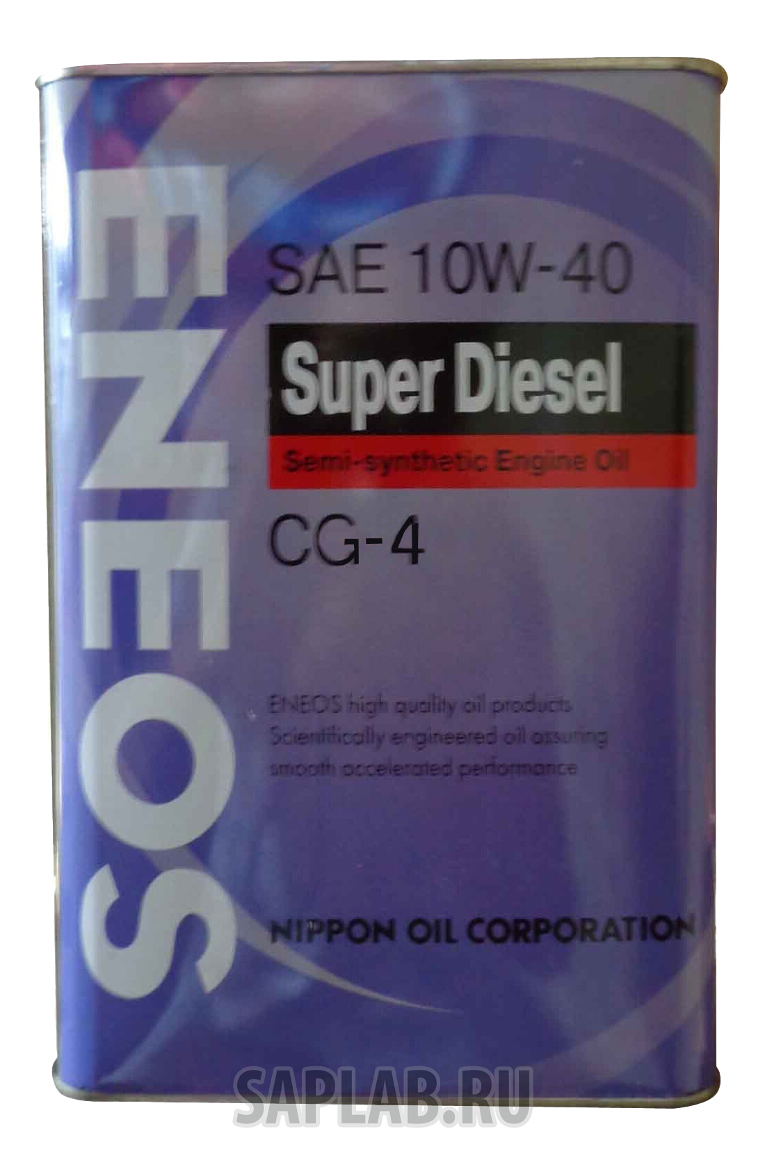 Купить ENEOS 8801252021971 Моторное масло Eneos Super Diesel Semi-Synthetic SAE 10W-40 4л