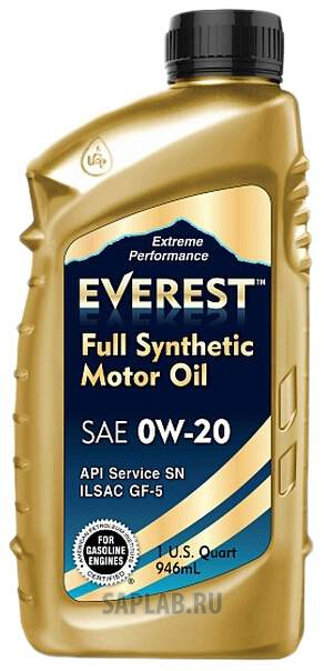 Купить EVEREST FP02000EV01LFS Моторное масло Everest Full Synthetic 0W-20 1л