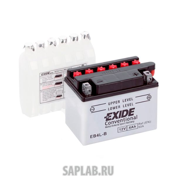 Купить EXIDE EB4LB Аккумулятор автомобильный EXIDE EB4L-B 4 Ач