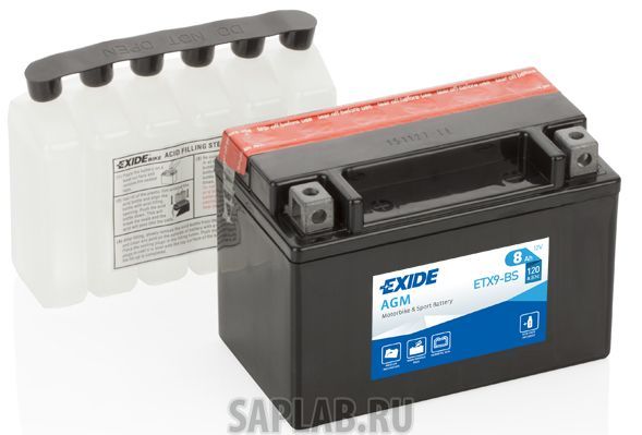 Купить EXIDE ETX9BS Аккумулятор автомобильный EXIDE ETX9-BS 8 Ач