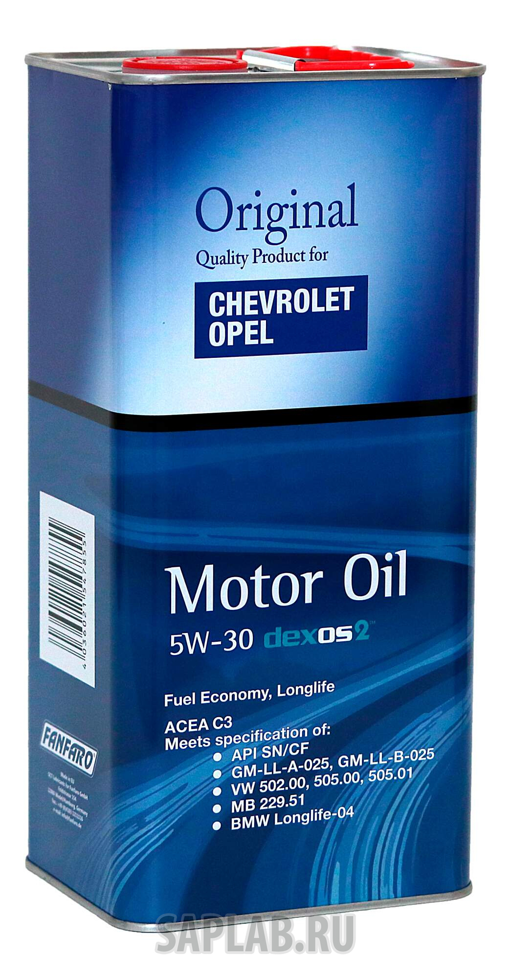 Купить FANFARO 17475 Моторное масло Fanfaro GM Opel Dexos2 5W-30 1л