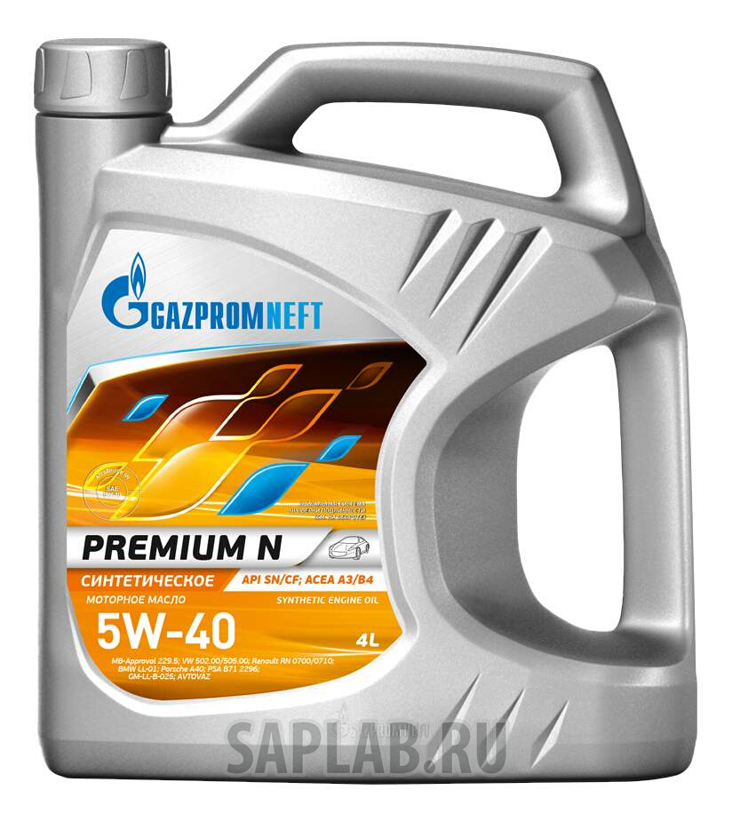 Купить GAZPROMNEFT 2389900144 Моторное масло Gazpromneft Premium N 5W-40 4л