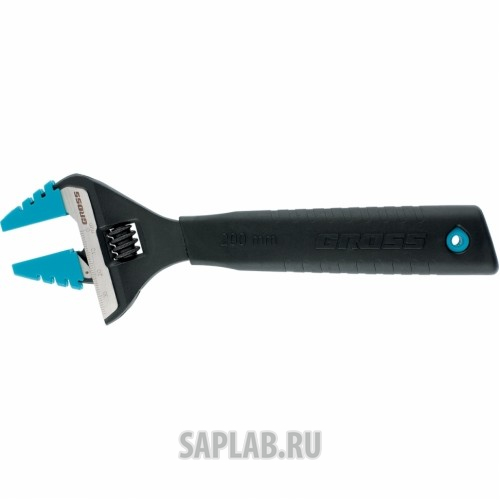 Купить GROSS 15569 Ключ разводной, 250 мм,CrV, тонкие губки, защитные насадки //GROSS