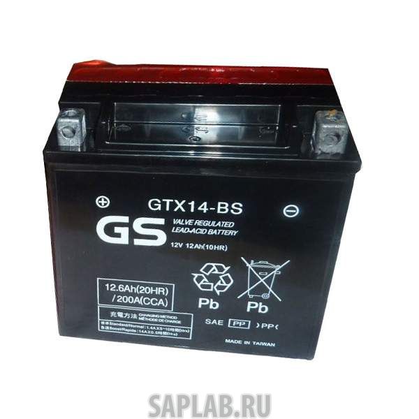 Купить GS 1058109316581 Аккумулятор мотоциклетный GS GTX14-BS