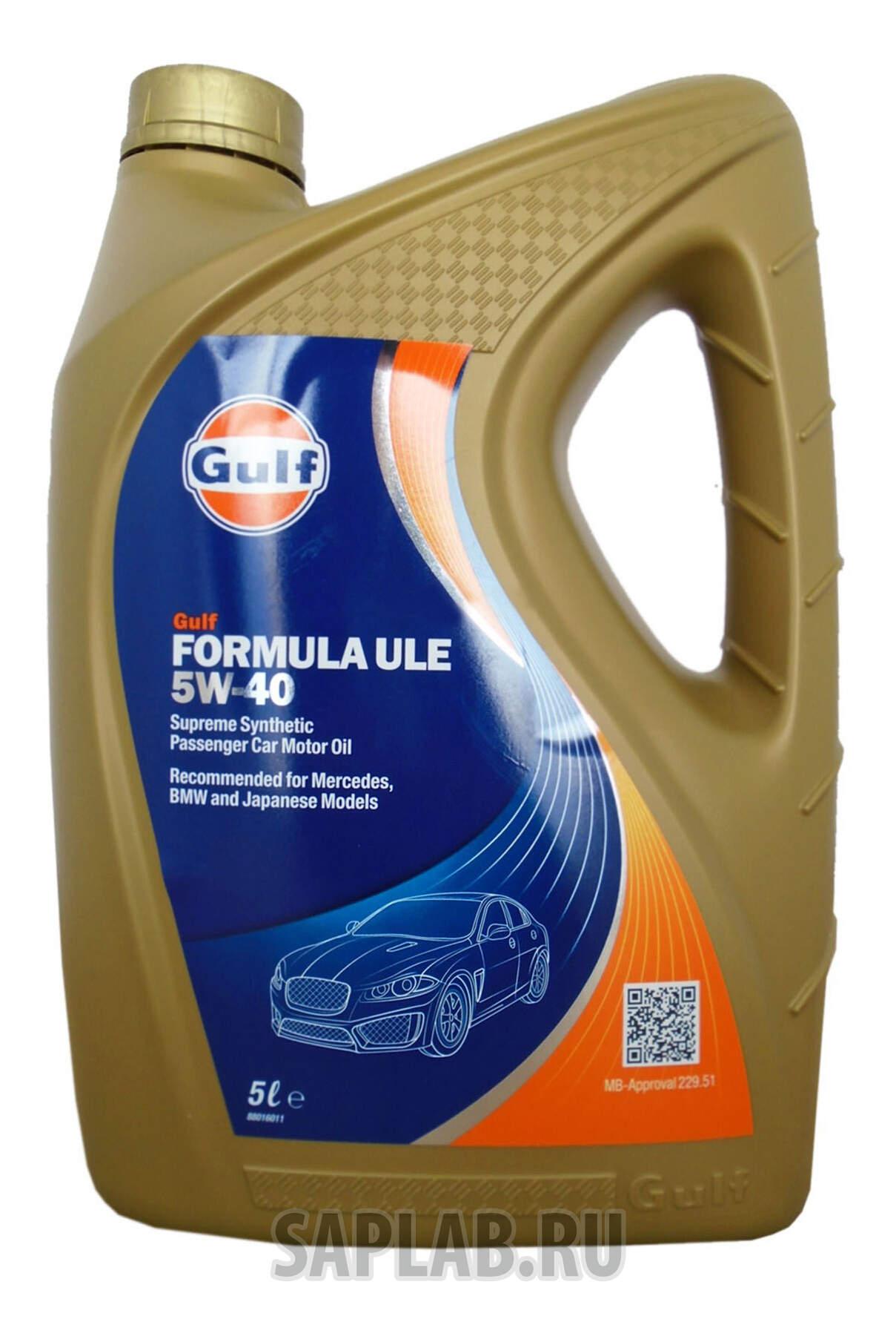 Купить GULF 120107901618 Моторное масло Gulf Formula ULE 5W-40 5л