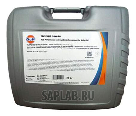 Купить GULF 121118001461 Моторное масло Gulf Tес Plus 10W-40 20л