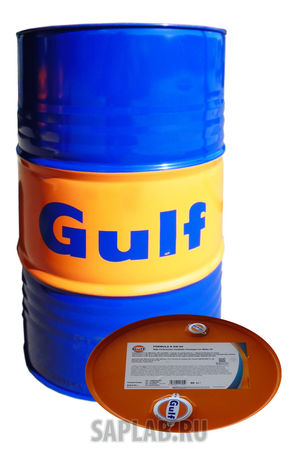 Купить GULF 130802601305 Моторное масло Gulf Formula G 5W-40 60л