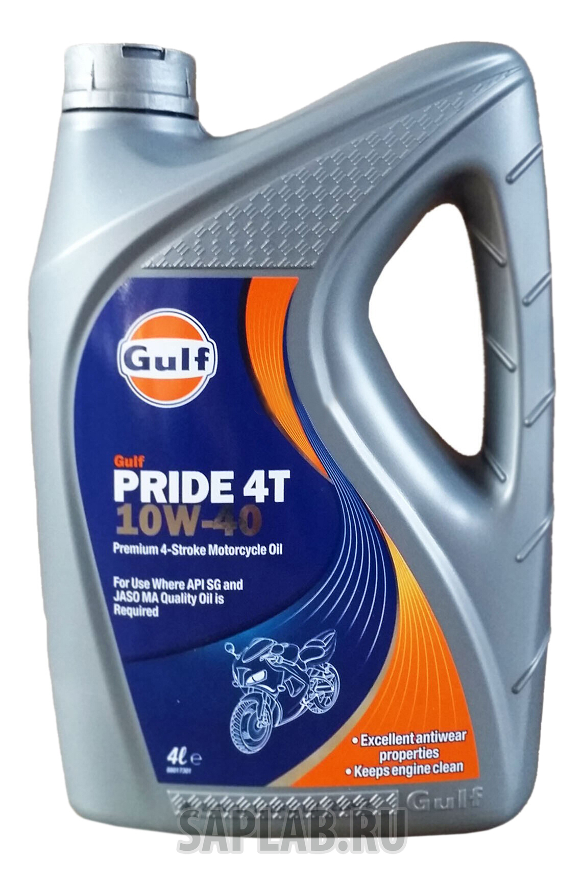 Купить GULF 130806301659 Моторное масло Gulf Pride 4T 10W-40 4л